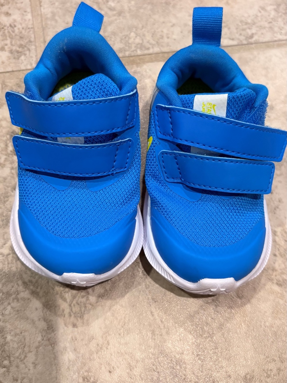 Nike Bright Blue baby size 4C Sneakers with White Outsole